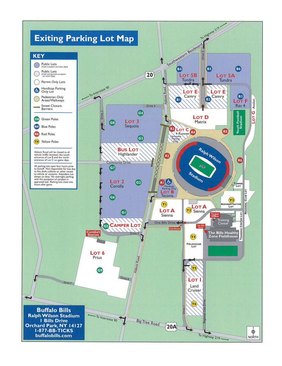 Ralph Wilson Stadium Chart